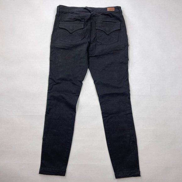 Joie Park Skinny Crop Pants Pockets Stretch Cotton Ankle Zipper Black Women 26 - Picture 4 of 13